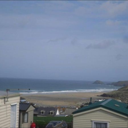 Static Caravan Sea Views Perranporth Bagian luar foto