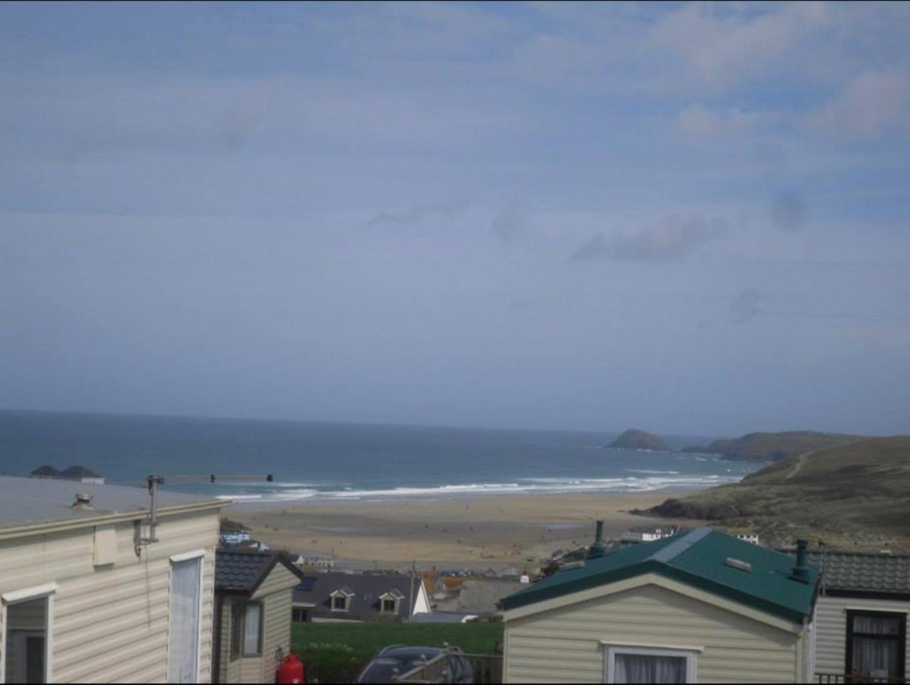 Static Caravan Sea Views Perranporth Bagian luar foto